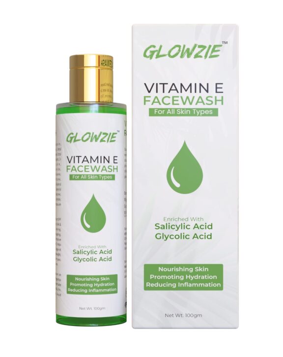 Glowzie Vitamin E Facewash with Salicylic acid + glycolic acid